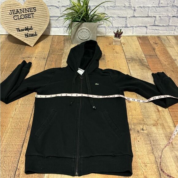 Lacoste lightweight full zip hooded jacket size 38 small - Picture 4 of 9